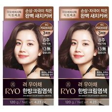 려 우아채 영양 새치염색, 6C커피브라운, 2개