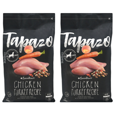 Tapazo 成犬 凍乾三重奏, 雞肉火雞配方, 高蛋白營養, Omega3&6, 低敏火雞配方, 2.27kg, 2袋