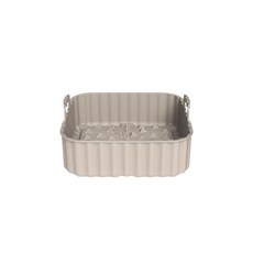 sillymann Harmony鉑金矽膠氣炸鍋方形烘烤籃 WSK4184 1750ml, 可可灰, 1個