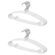 LIVENS 防滑衣架, 白色, 20入
