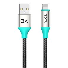 TOTU 拓途 USB-A-Lightning 充電傳輸快充編織線 耐寒耐熱 Starry系列, 1個, 星光色, 1.2m