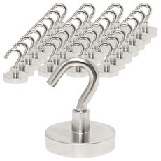 네오디움 후크 고리자석 TJ10T 20mm, 실버, 30개