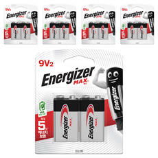 Energizer 勁量 Max 鹼性 9V 特殊電池, 2入, 5個