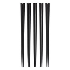 Miyaco 米雅可輕漾玻璃筷24cm五雙-黑色MY-H070011 輕巧耐用易清洗, 黑色, 5 雙入, 1組