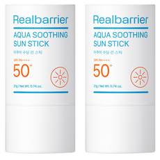 리얼베리어 아쿠아 수딩 선스틱 SPF50+ PA++++, 21g, 2개