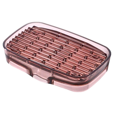 like-it 日本製 牙刷肥皂瀝水盒, 丁香紫, 1個