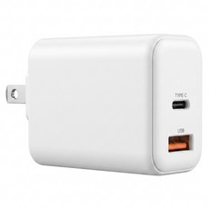 Kinyo 65W 2個埠 電源供應器 快充 氮化鎵 白色 PDCB-067 46 x 30 x 60mm 99g