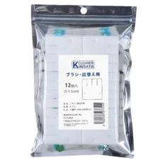 KINBATA 可溶解拋棄式馬桶刷替換芯 5 x 5cm, 雙色檸檬, 12個