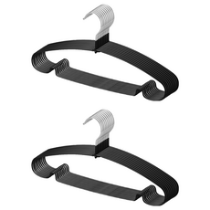 LIVENS 防滑衣架, 黑色, 20入
