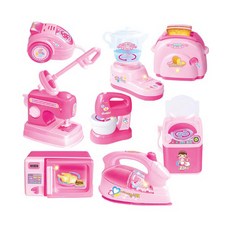 你好迷你屋廚房玩具套組 8 件, 混色