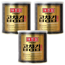 대천김 곱창김 캔, 30g, 3개