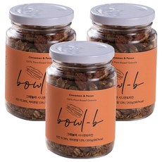 볼비 그래놀라 시나몬 피칸, 200g, 3개