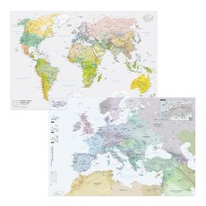 Motif Map Winkel世界地圖 + 歐洲地圖組合, 1套