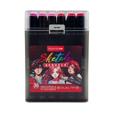 PENROTE 筆樂 Sketch 油性雙頭麥克筆 36色
