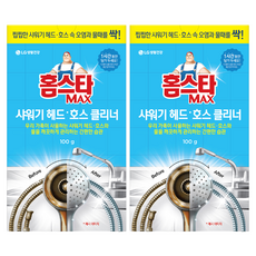 홈스타 맥스 샤워기 헤드 호스 클리너, 2개, 100g
