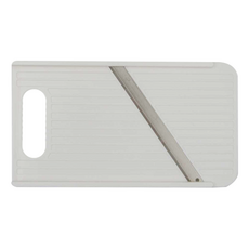 keikaisai 輕快菜 蔬果刨片板, 白色 + 銀色, 1個