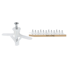 小型中空壁虎 50個 + 50mm 螺絲 50個, 50入