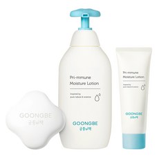GOONGBE 宫中秘策 Pri-mmune 保濕乳液特別組 350毫升+ 50毫升 + 奶油皂 90克, 1組