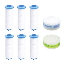 SHOWERPLUS 廚房手持型水龍頭 SF1000相容除鏽濾芯 6支+除氯濾芯, 1組