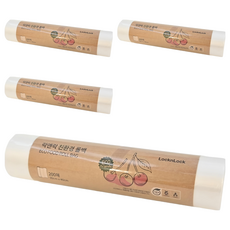 LocknLock 樂扣樂扣 ECO 食物保鮮袋, 大, 200個, 4捲