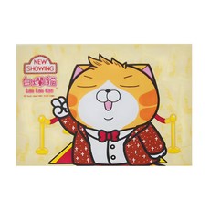 白爛貓 萬用墊 可愛造型 質感外觀 多功能用途 容易清潔 保護物體表面, 黃色 + 橘色 + 白色, 1個