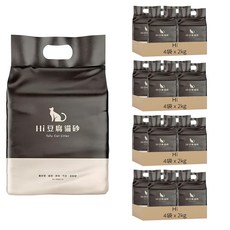 Hi 豆腐貓砂 礦砂混豆腐砂, 16袋, 2kg, 綠茶 + 薰衣草 + 原味 + 竹炭