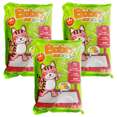 Bobo 細球精油貓砂 低粉塵 強力凝結, 檸檬, 10L, 3包