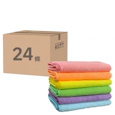 comet Kitchen 彩色超細纖維抹布, 24條