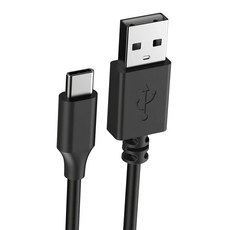 FUGU USB-A to C 高速充電線 2A 1m, 黑色, 1條