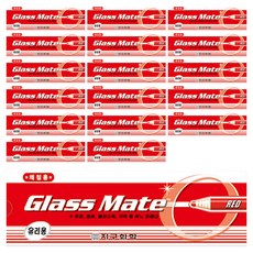 GLOBE CHEMICAL Glassmate玻璃用彩色鉛筆 紅色 3入*12入組, 6套, 1色