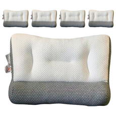 7822 Shop 生活選物 反牽引頸椎枕頭 大號 1.2kg, 65 x 48cm, 白色, 5個