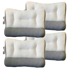 7822 Shop 生活選物 反牽引頸椎枕頭 大號 1.2kg, 65 x 48cm, 白色, 4個