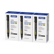PENMAX 麥克筆 12入, 黑色的, 3個