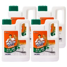 Mr Muscle 威猛先生 地板清潔劑 去污 快乾 光亮 除菌 芳香, 2L, 4桶