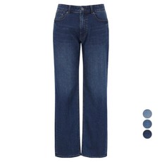 지오지아 남성용 스트레이트핏 미라클 밴딩 데님 팬츠 AEF2DP1101