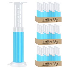 馬桶芳香凝膠 12個 Set, 36mL, 玫瑰/海洋/薰衣草/蘋果/檸檬香味, 3盒, 款式隨機