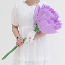 LOVELY FARM LED 巨大人造花, 紫色, 1個