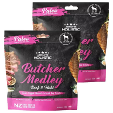 ABSOLUTE HOLISTIC 全齡犬 鮮食肉片, 放牧牛 + HOKI鱈魚 + 綠貽貝 + 牛磺酸, 100g, 2包