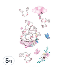 VIVIERA 半永久時尚紋身貼紙 85 x 150 mm, 5個, W-0729