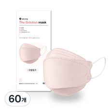 애니가드 더솔루션 마스크 소형 KF80, 10개입, 6개, 코랄핑크