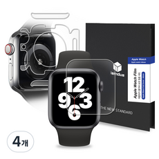 iamdue Apple Watch 螢幕保護貼 正面+側面+背面 2片, 單一顏色, 4個