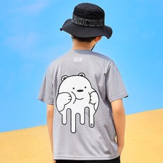 ghostrepublic 兒童涼感透氣Air Dry熊Coolon短袖T恤 JT-J3181
