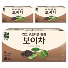 녹차원 보이차, 900mg, 100개입, 3개