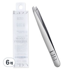 DAYBYDAY 斜口鑷子, 6個, 銀色