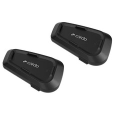 Cardo SPIRIT HD 安全帽通訊藍牙耳機 2個1組, 藍牙5.2, IP65防塵防水, USB-C快充, 1組, 黑色