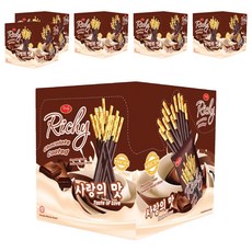 Richy 瑞奇 巧克力風味餅乾棒, 400g, 6盒
