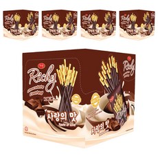 Richy 瑞奇 巧克力風味餅乾棒, 400g, 5盒