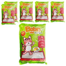 Bobo 細球精油貓砂 低粉塵 強力凝結, 檸檬, 10L, 6包