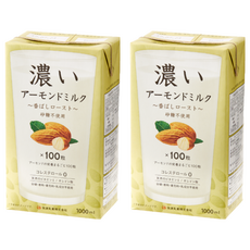 TSUKUBA 筑波乳業 杏仁飲 香濃烘烤風味 無糖, 2個, 1L