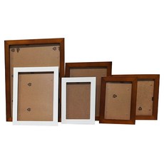WA. WALL ART 北歐簡約實木相框 Set 10個, 咖啡 + 白色, 1箱